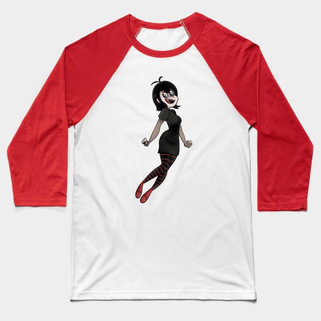 Mavis Baseball T-Shirt by LittleGreenHat